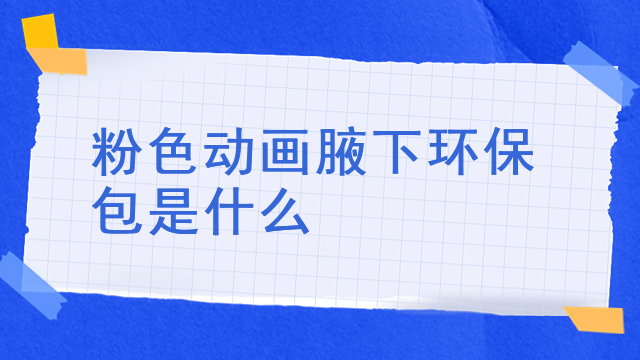 粉色动画腋下环保包是什么