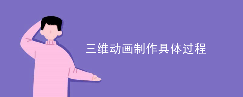 三维动画制作具体过程