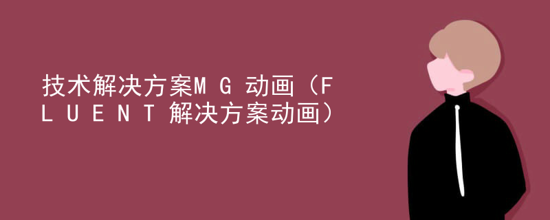 技术解决方案MG动画（FLUENT解决方案动画）